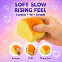 8pcs Malt Sugar Squishy Box Cheese Cat Paw Squeeze toys set thumbnail 7