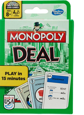 Monopoly Deal Card Game Quick-Playing Travel Games Trading