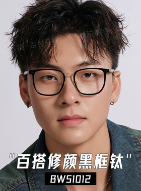 PLH9896高度数近视眼镜架复古小框高品质合金眉毛眼镜框丹阳眼镜