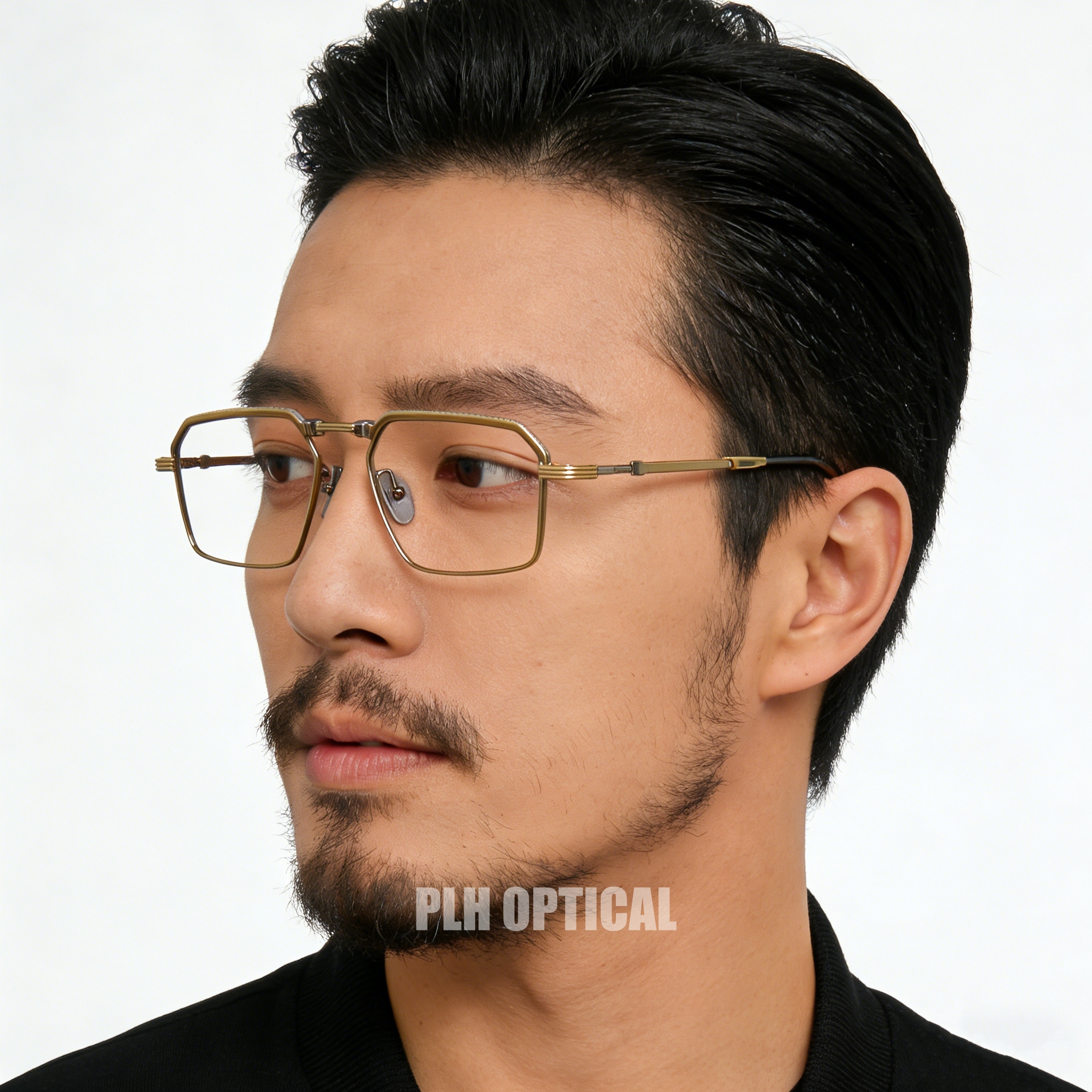 新款潮流百搭可折叠眼镜架男士复古大框纯钛重工成熟个性化防蓝光