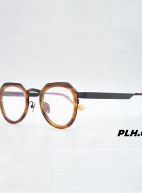 PLH5808日系vintage眼镜小圈型手工复古小脸超轻配高度近视定制