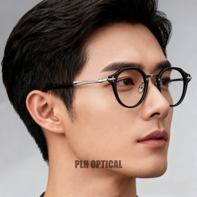 超轻眼镜架纯钛复古板材玳瑁可配近视眼镜有度数眼镜框高度数大脸