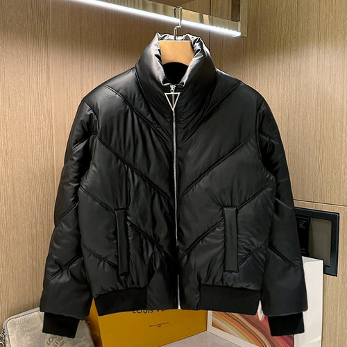 冬季加厚保暖防寒潮流黑色棉衣