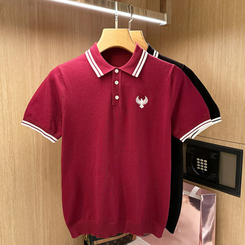 夏季短袖商务时尚刺绣polo衫高端