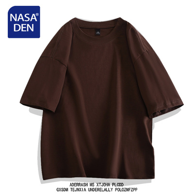 纯色重磅纯棉短袖T恤男女款