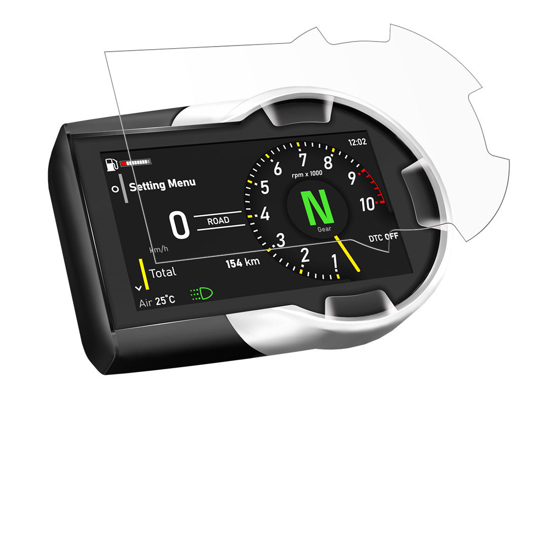 英国SA改装杜卡迪自游803黑色志ICON DARK仪表膜后视镜贴头盔贴