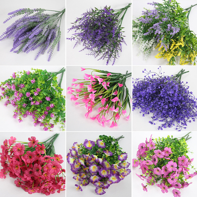 假花塑料花仿真尤加利春草薰衣草