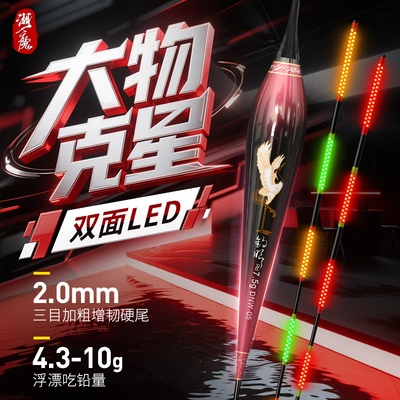 湖魔加粗大物LED鲢鳙夜光漂