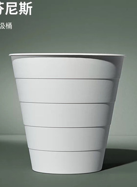 宜家大容量垃圾桶花盆角落桶纸篓