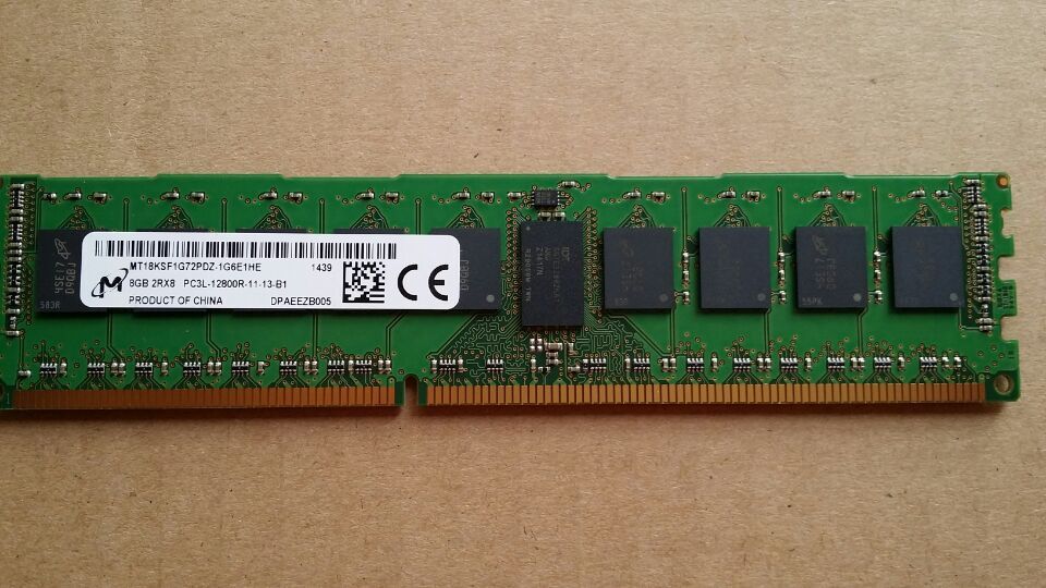 镁光8G 2RX8 PC3L-12800R 1600 ECC REG内存MT18KSF1G72PDZ-1G6E1