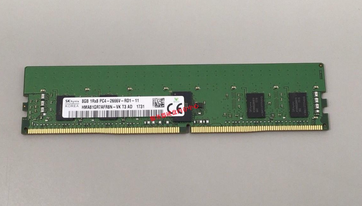 sk 海力士 8gb 1rx8 pc4-2666v 8g ddr4 2666 ecc reg服务器内存