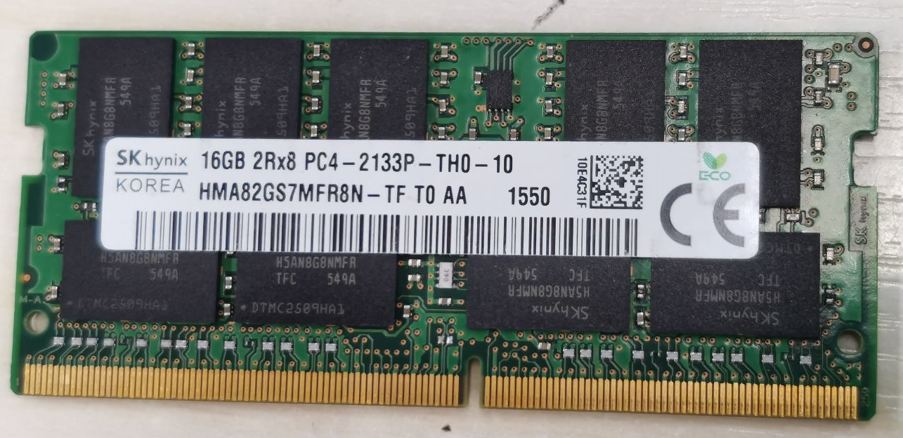 sk海力士16g 2rx8 ddr4 pc4-2133p hma82gs7mfr8n-tf笔记本内存条