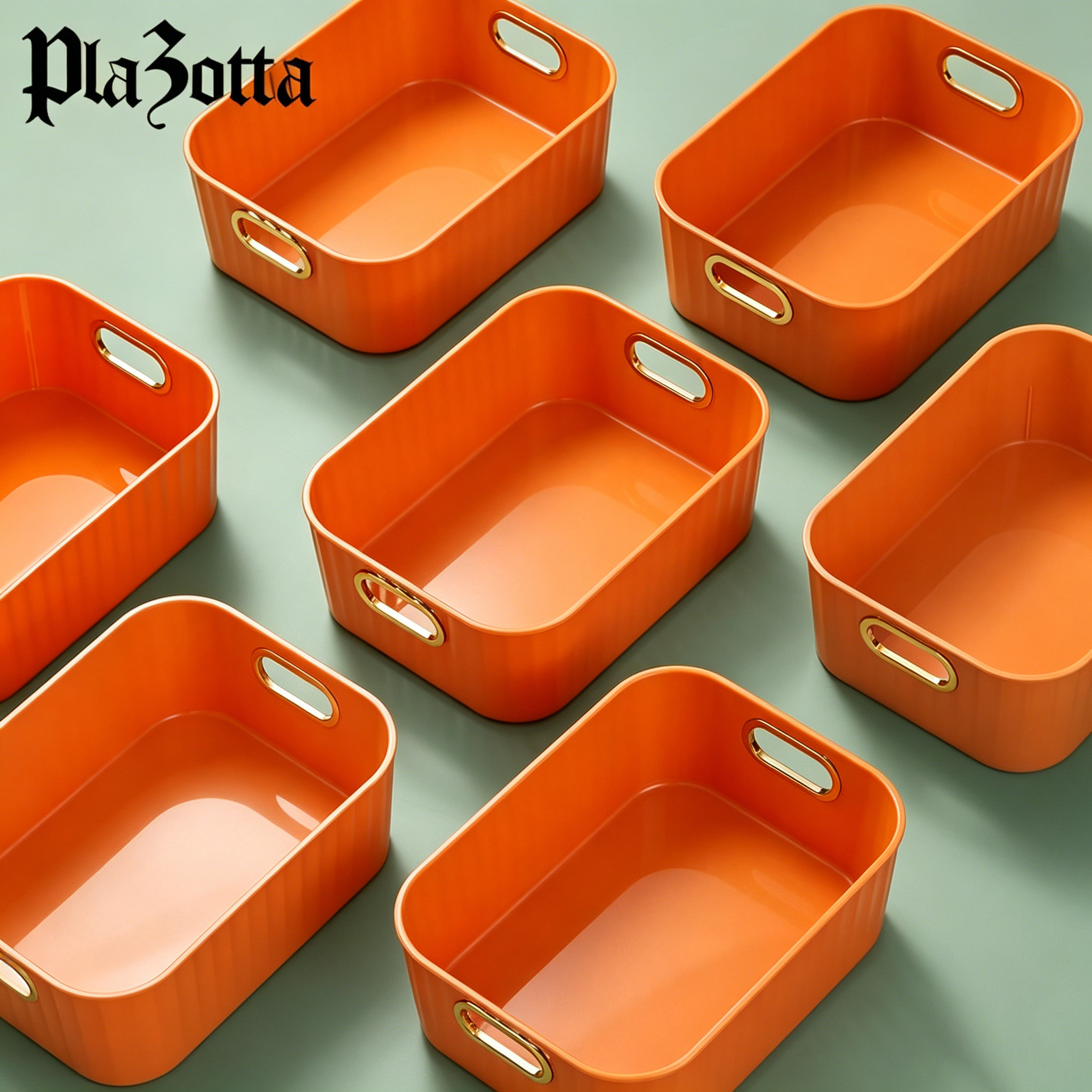 德国plazotta桌面收纳盒化妆品杂物零食筐厨房整理盒子塑料储物盒