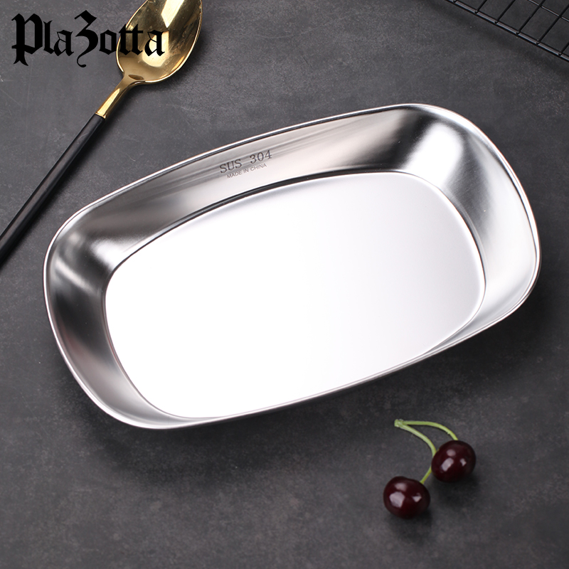 德国plazotta不锈钢盘碟加深加厚