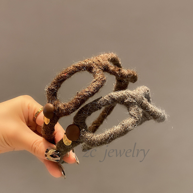 秋冬高级感毛线时尚个性眼睛框发箍女气质高颅顶外出百搭发卡发饰,饰品/流行首饰/时尚饰品新,发饰,淘宝优惠券,粉丝福利购,淘宝优惠卷