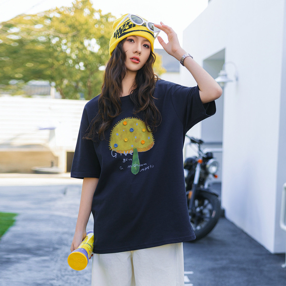 儿童短袖t恤女童中大童夏季薄款初中生美式街头甜酷女生童装夏