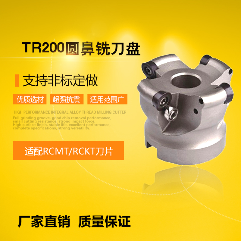 TR200 R5 R6圆鼻铣刀盘D50 63 80 100 125 160 200 250可非标定做