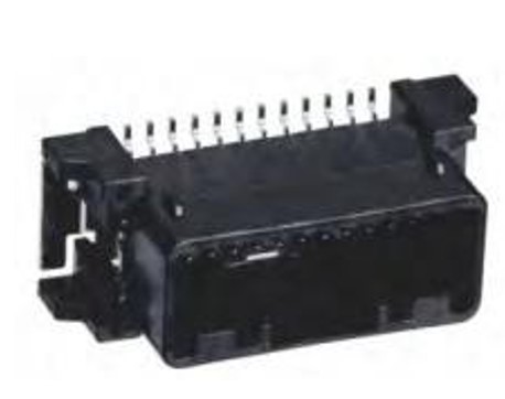 1717394朗森国产汽车PCB针座22011-24M-2 24孔连接器胶壳接插件