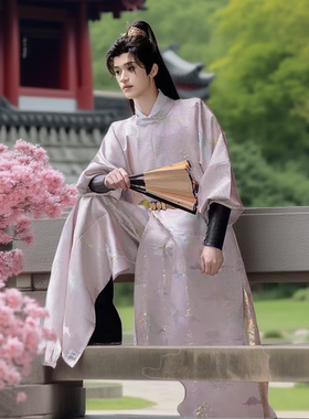 汉服男圆领袍古装明制道袍