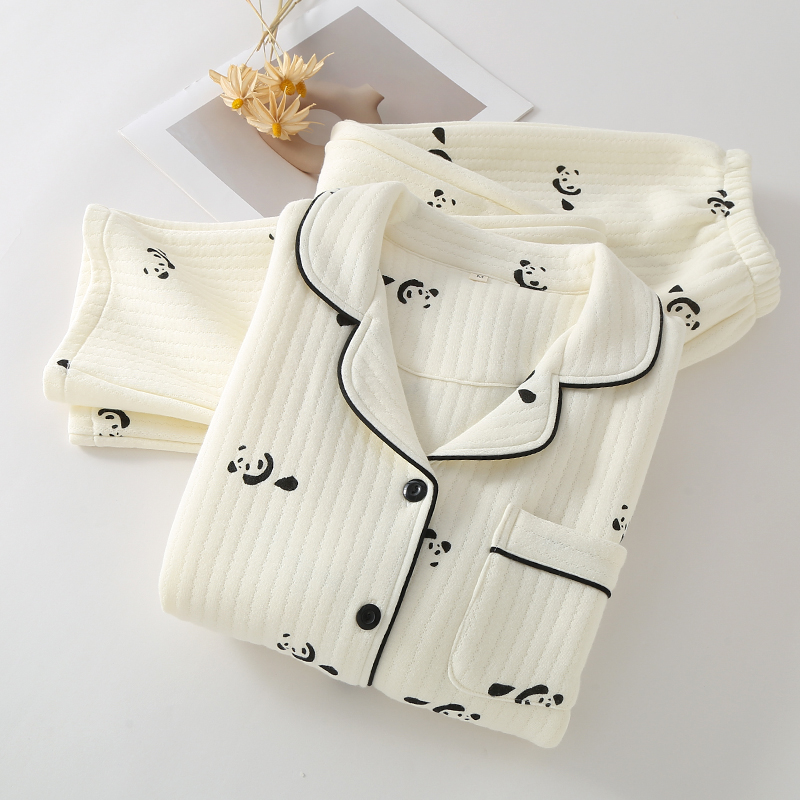 女士纯棉柔软保暖睡衣