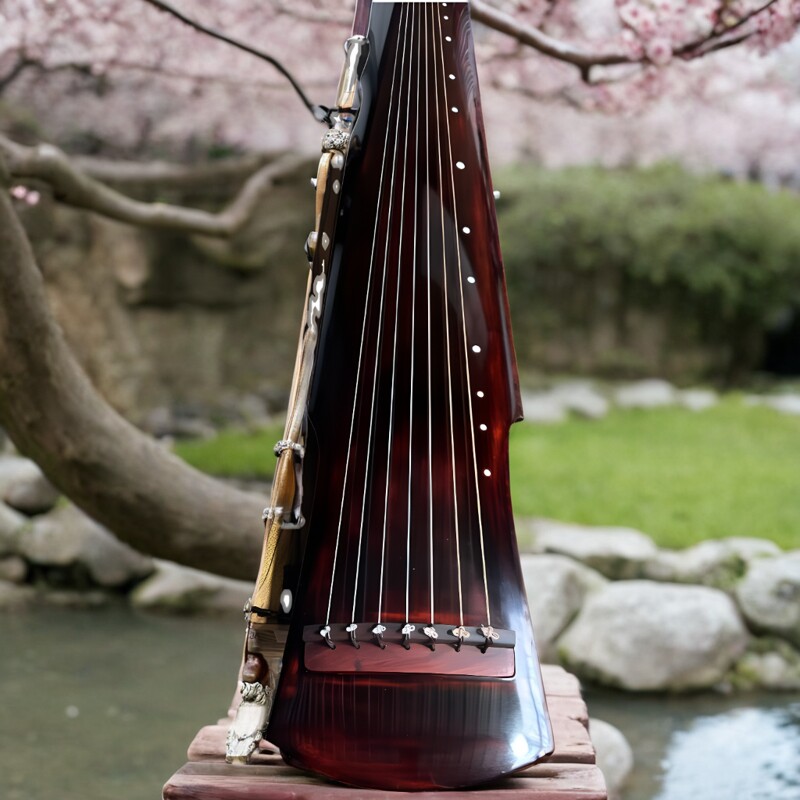 青山古琴杉木纯生漆手工琴