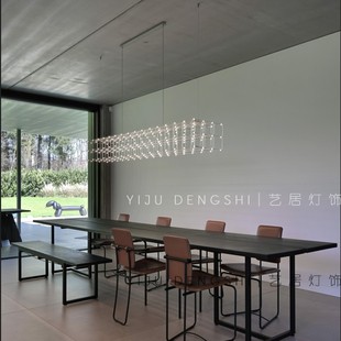 饭厅灯2025年新款高级感餐桌酒吧一字长条灯店铺商用前台吧台吊灯