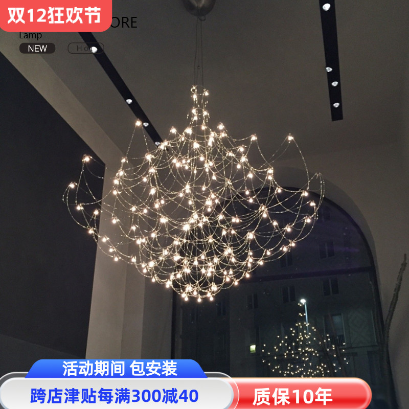 轻奢意大利后现代风复式楼吊灯