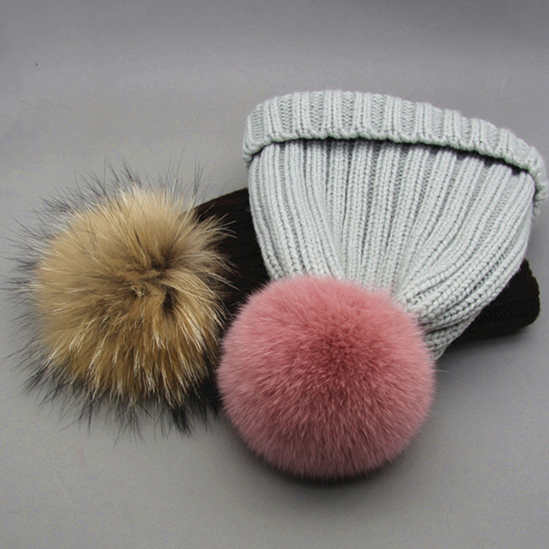 狐狸毛球别针帽子配饰毛毛球球球