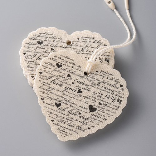 复古网红风棉麻吊牌设计定制