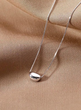 幸运豆豆项链女ins小众设计相思豆锁骨链简约个性百搭小豌豆颈链