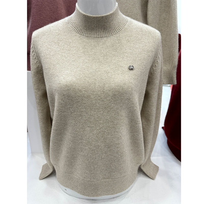 半高领毛衣羊绒衫女款2025新款厚