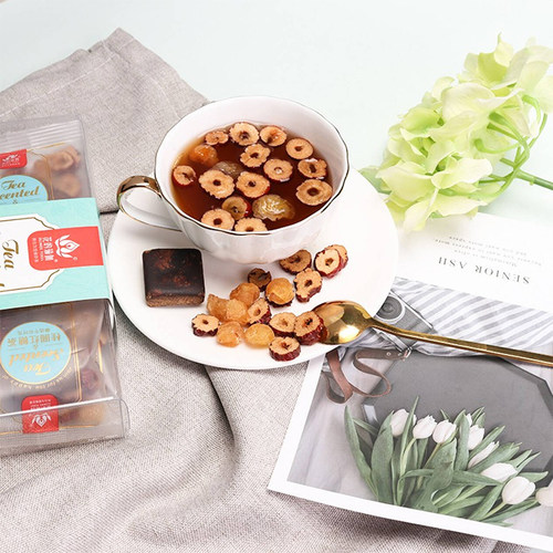 花的瑜伽桂圆红枣调理养胃茶