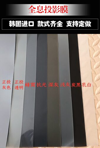 进口高清抗光全息膜展柜橱窗玻璃膜背投膜正投膜双面成像广告贴膜