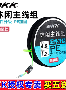 BKK主线bkk休闲加强版主线组立漂线组鱼线绑好成品主线组PE线连接
