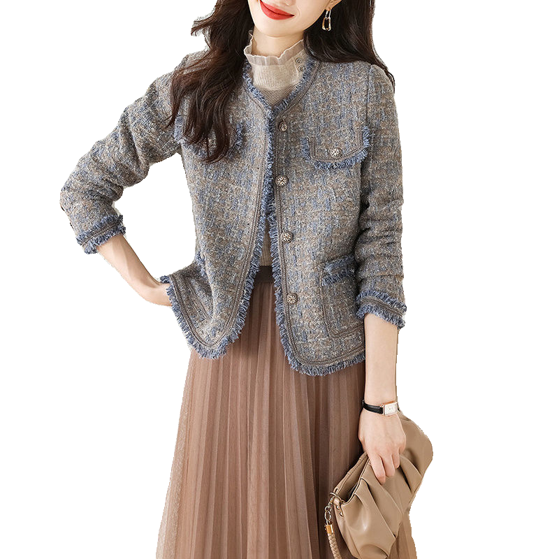 春秋季女装外套2024年新款小香风外套女生韩版名媛早春上衣女短款