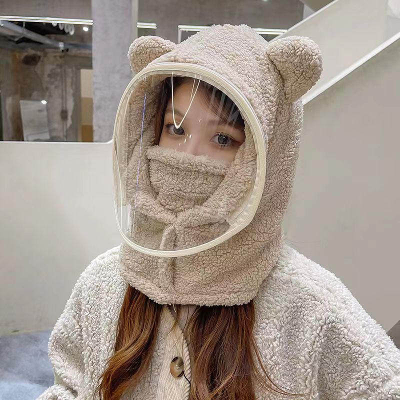 亲子冬防风帽防寒面罩套头帽