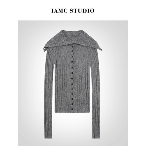 IAMCPLUS 2025AW 单排扣马海毛上衣