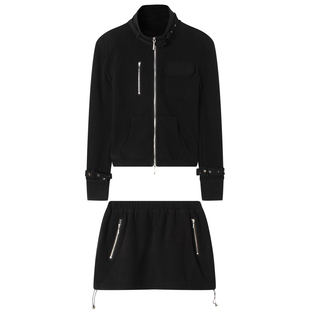 猪鼻扣抽绳短裙裙裤 IAMCPLUS 加绒拉链外套 立领绑带修身 2025AW