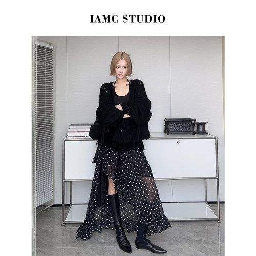 IAMCPLUS 2026SS 波点不规则半裙