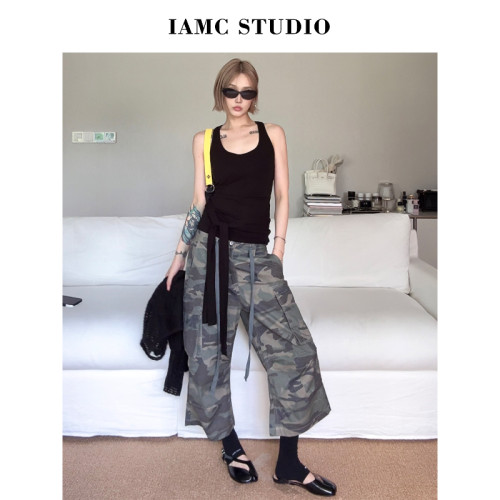 IAMCPLUS 2026SS 高智嬉皮迷彩裤