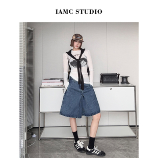 A字牛仔中裤 IAMCPLUS 2026SS