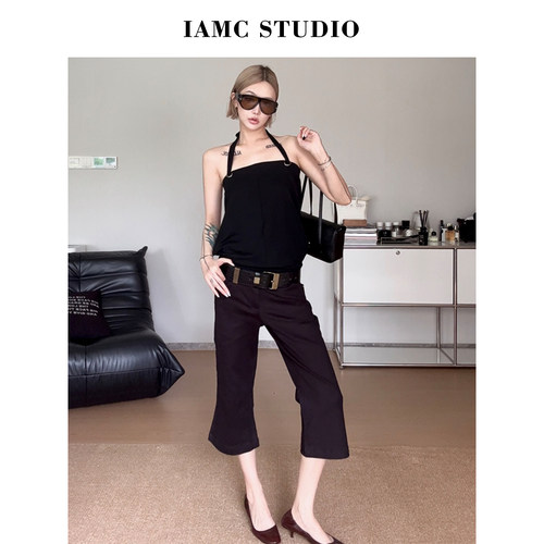 IAMCPLUS 2026SS 微喇裤型七分裤