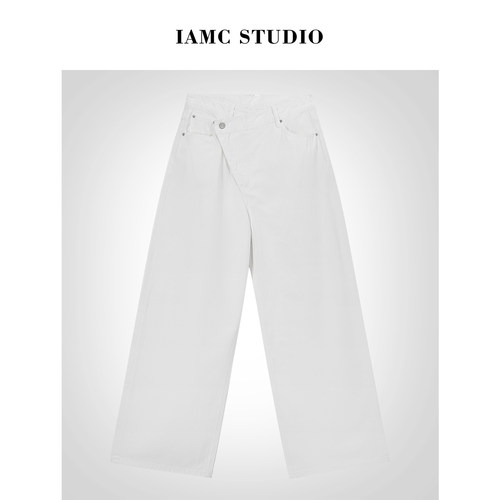 IAMCPLUS 2026SS 斜扣牛仔裤
