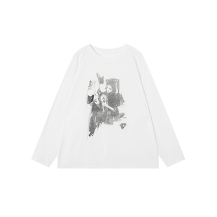 T恤 圆领套头印花长袖 IAMCPLUS 2025AW