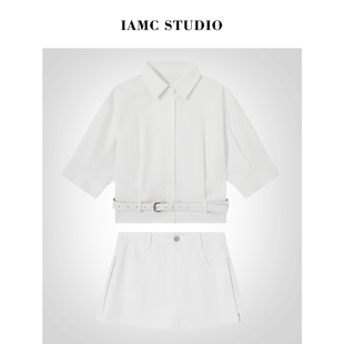 2026SS 套装 牛仔衬衣 短裤 配腰带 IAMCPLUS