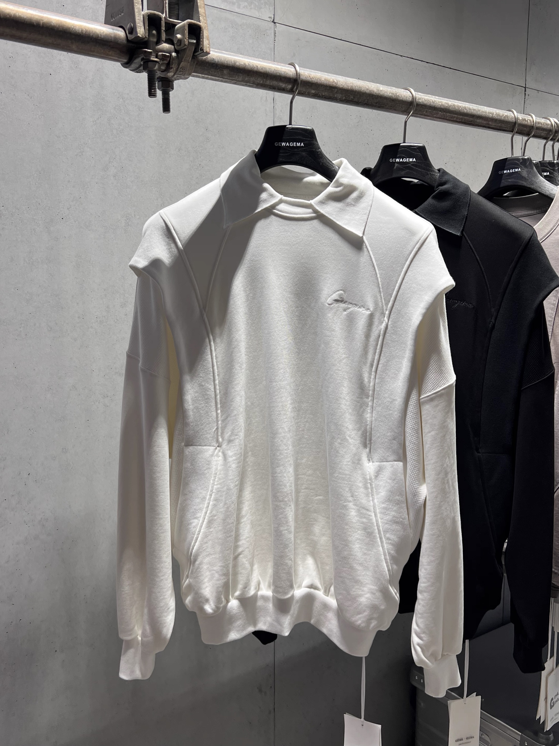 国潮原创GEWAGEMA 25秋冬新款原创小众国潮卫衣重工廓形上衣男女