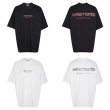 美式重磅VTM/维特萌 2024新款vetements Logo简约男女宽松短袖T恤