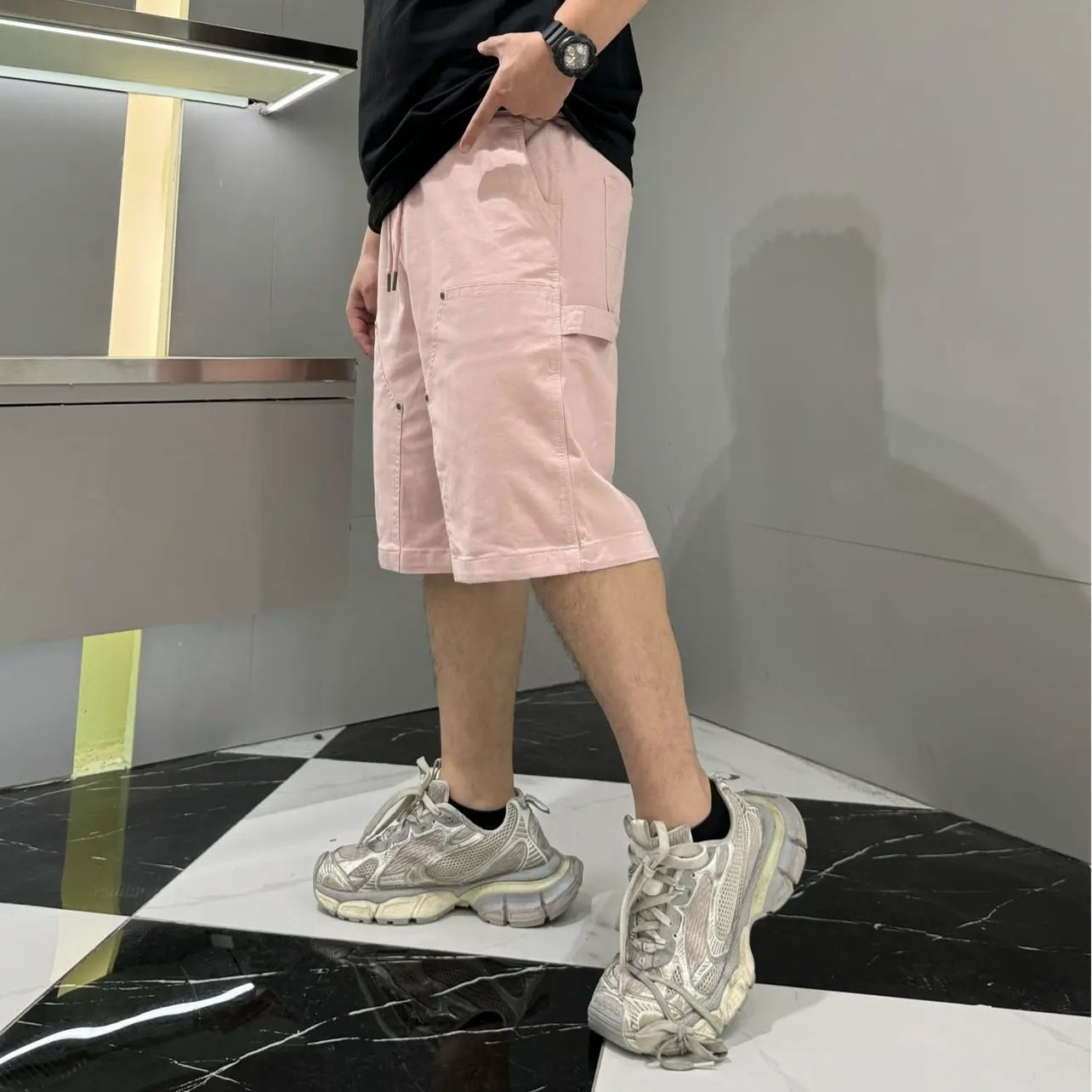 潮牌大码男装工装休闲运动短裤夏季宽松休闲加肥加大直筒五分裤子,男装,休闲裤,淘宝优惠券,粉丝福利购,淘宝优惠卷