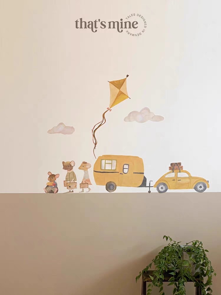 现货丹麦thats mine宝宝儿童房装饰可爱卡通森林童话墙贴粘贴