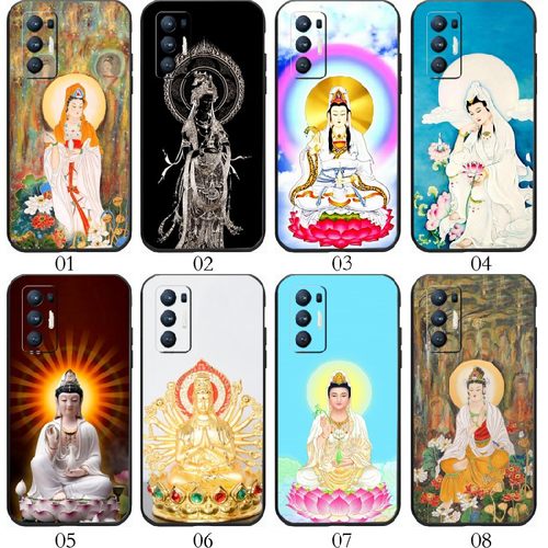 观音菩萨佛像 适用 realme GT/Neo/大师探索版/闪速版/2T/一加 9/Pro/9R/RT/8T/Ace 2V/魅族18/Neo5 S手机壳